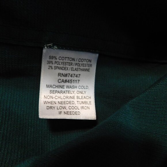 RED HEAD BRAND CO. MEN'S SHORT SLEEVE BUTTON DOWN SHIRT SIZE L GREEN - Picture 3 of 5